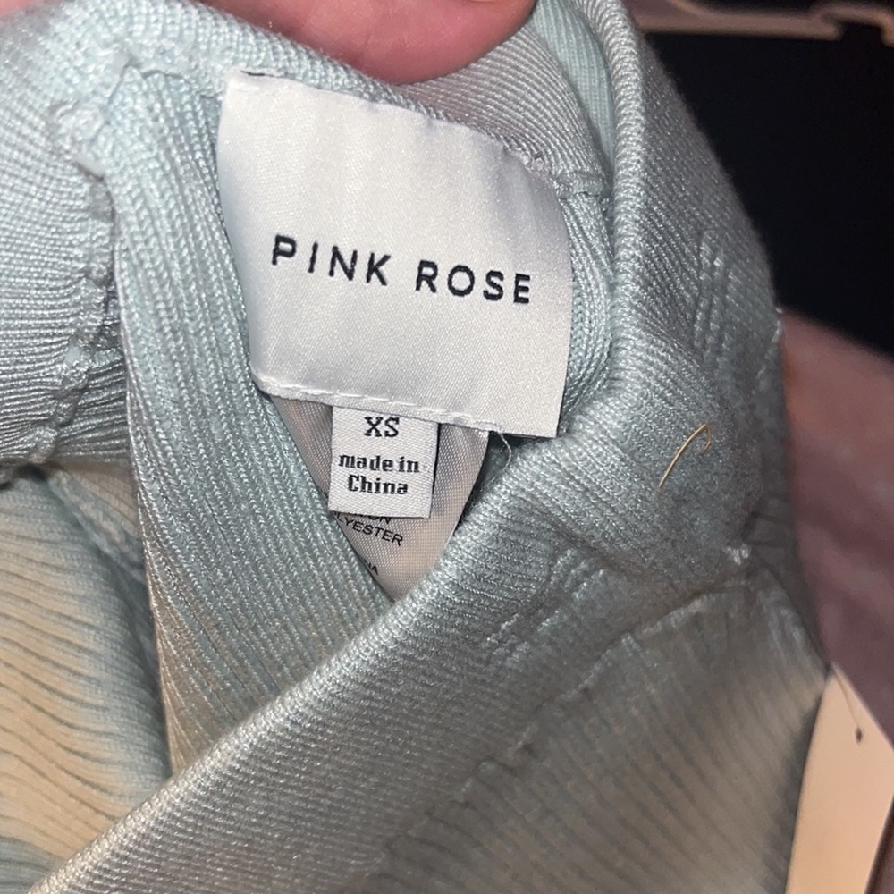 Pink Rose XS Two-Piece Set in Sage Mint